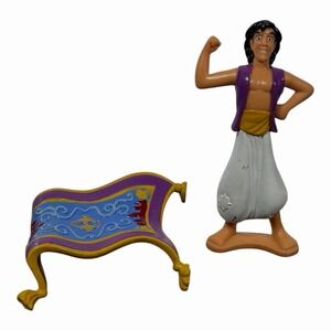 Flying Magic Carpet Disney Aladdin's Carpet PVC Toy  W Aladdin Cake Topper